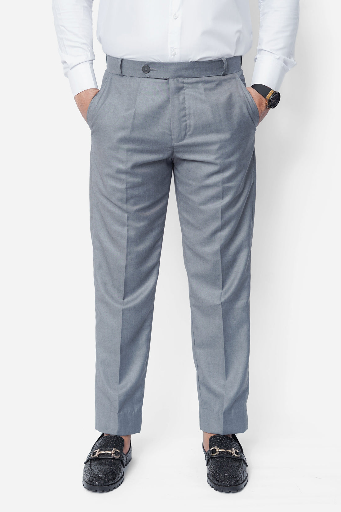 Grey Plain Executive Formal Dress Pant