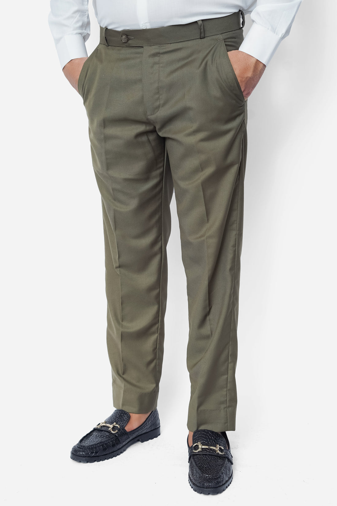 Brown Plain Executive Formal Dress Pant