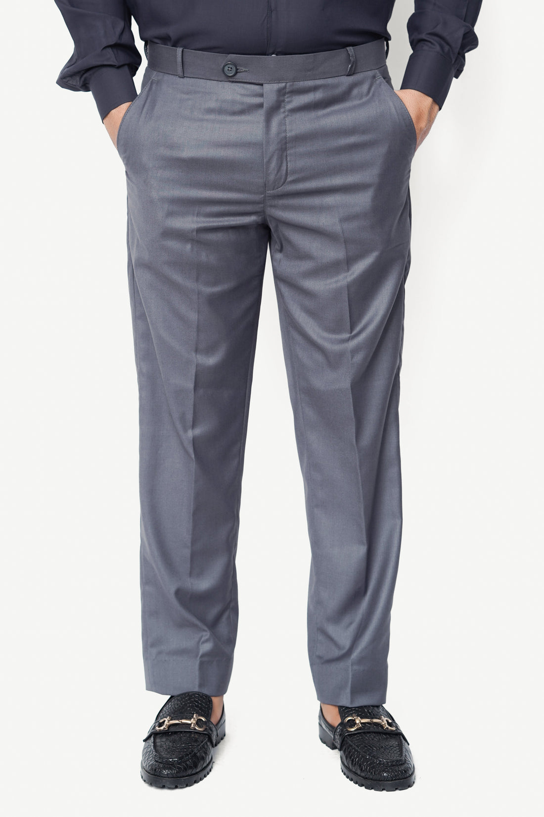 Dark Grey Plain Executive Formal Dress Pant