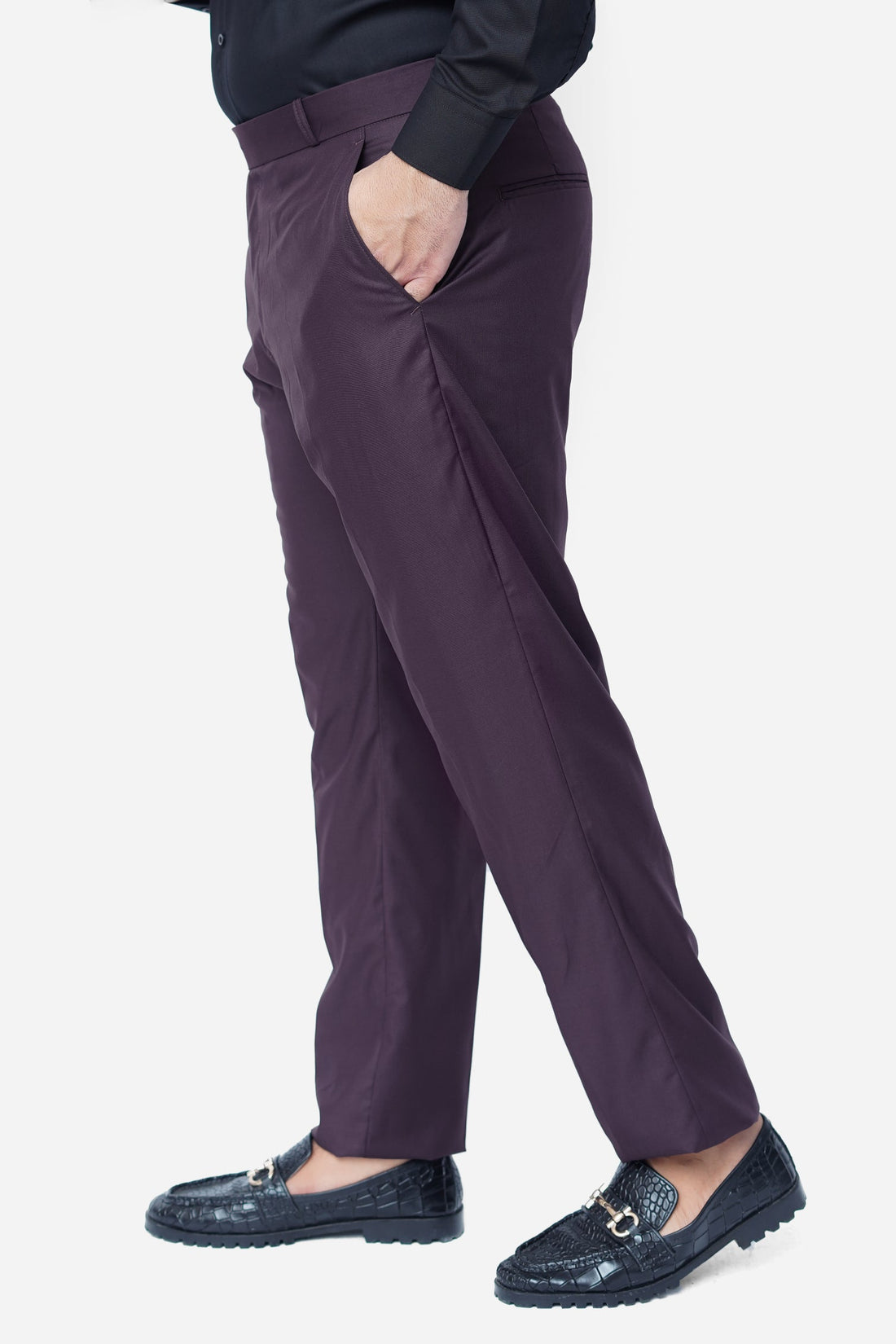 Burgandy Plain Executive Formal Dress Pant